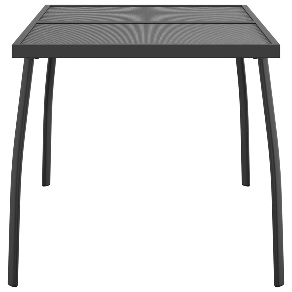 Tuintafel 110x80x72 cm staalgaas antracietkleurig is nu te koop bij PeponiXL, paradijselijk wonen!