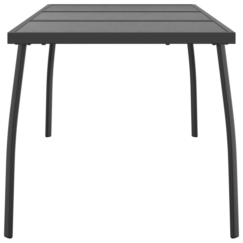 Tuintafel 165x80x72 cm staalgaas antracietkleurig is nu te koop bij PeponiXL, paradijselijk wonen!