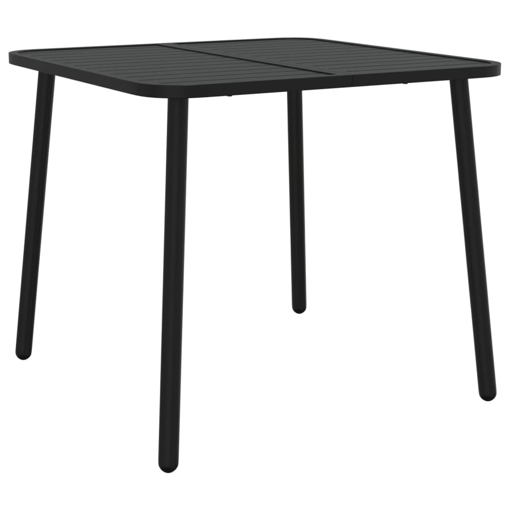 Tuintafel 80x80x71 cm staal antracietkleurig is nu te koop bij PeponiXL, paradijselijk wonen!