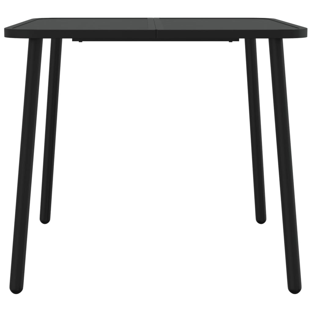 Tuintafel 80x80x71 cm staal antracietkleurig is nu te koop bij PeponiXL, paradijselijk wonen!