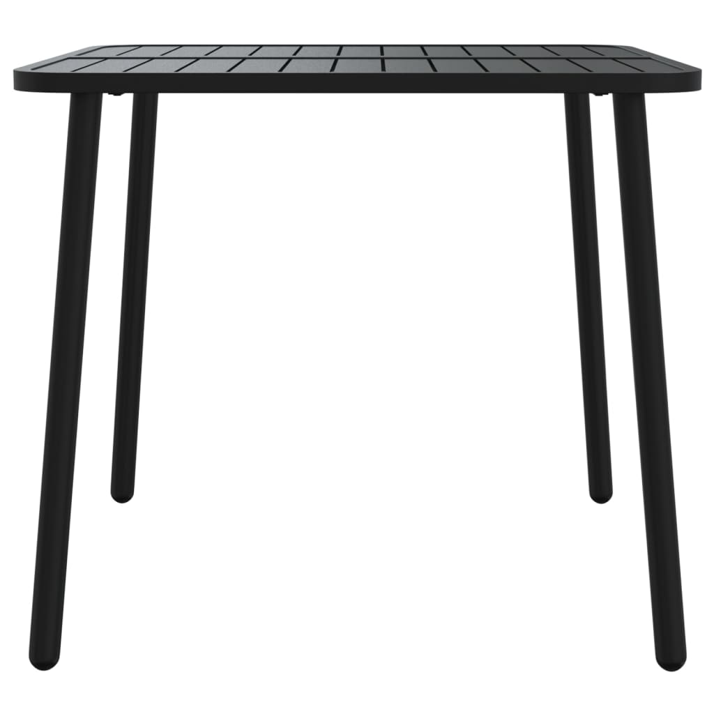 Tuintafel 80x80x71 cm staal antracietkleurig is nu te koop bij PeponiXL, paradijselijk wonen!