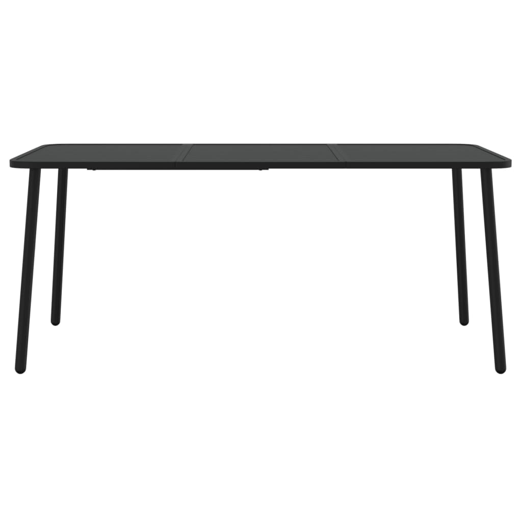 Tuintafel 165x80x71 cm staal antracietkleurig is nu te koop bij PeponiXL, paradijselijk wonen!