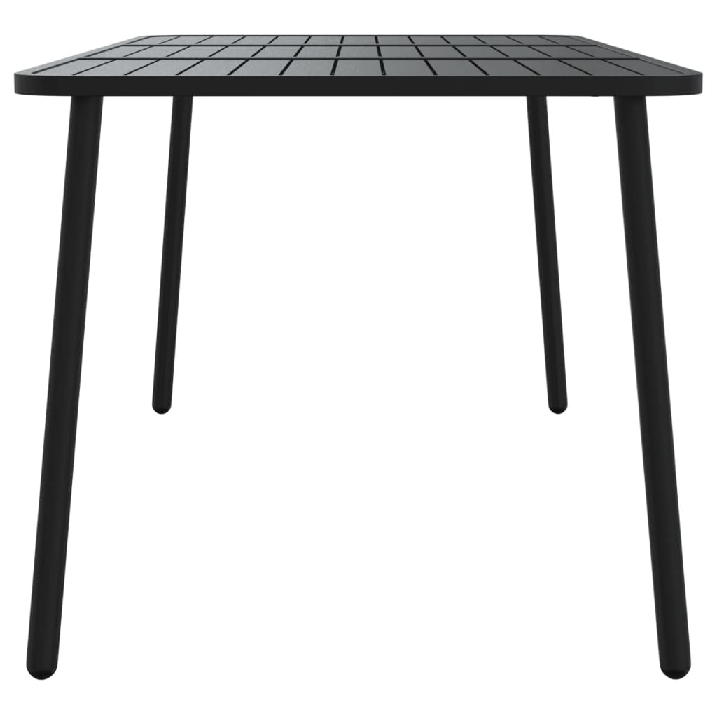Tuintafel 165x80x71 cm staal antracietkleurig is nu te koop bij PeponiXL, paradijselijk wonen!