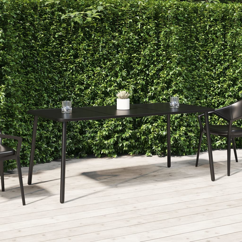 Tuintafel 165x80x71 cm staal antracietkleurig is nu te koop bij PeponiXL, paradijselijk wonen!