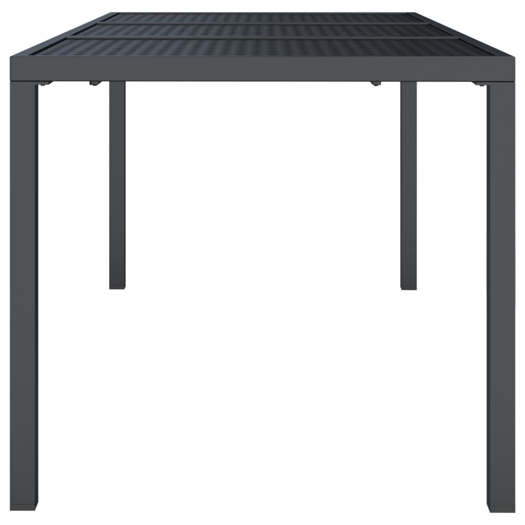 Tuintafel 165x80x72 cm staal antracietkleurig is nu te koop bij PeponiXL, paradijselijk wonen!