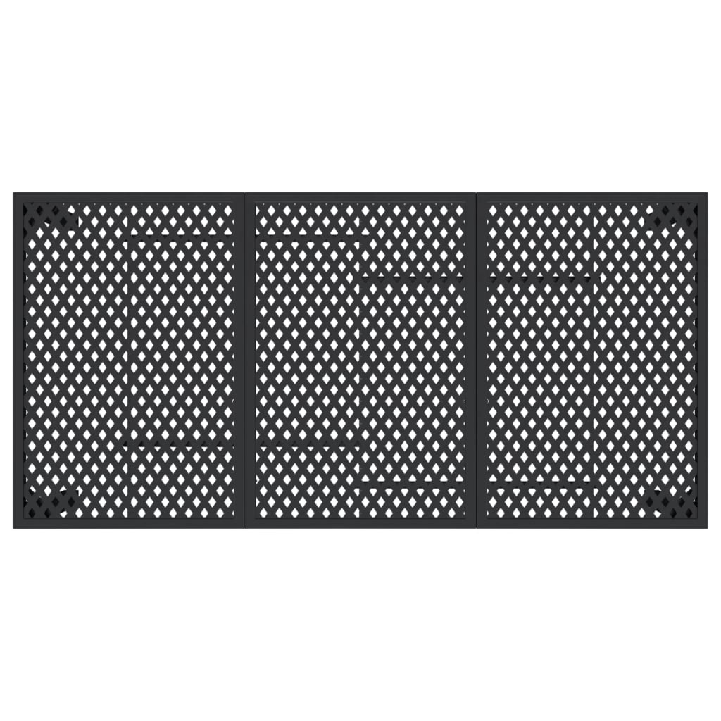 Tuintafel 165x80x72 cm staal antracietkleurig is nu te koop bij PeponiXL, paradijselijk wonen!