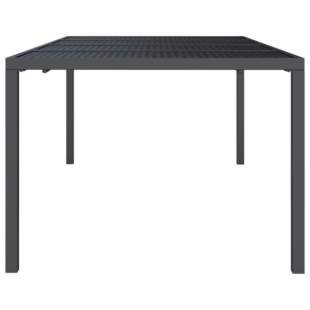 Tuintafel 200x100x72 cm staal antracietkleurig is nu te koop bij PeponiXL, paradijselijk wonen!