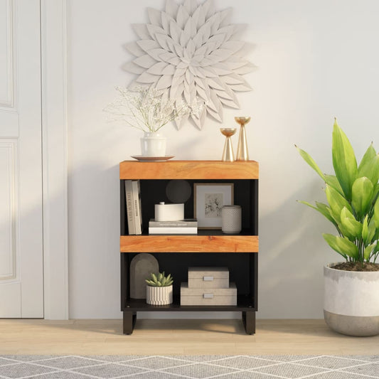 Bijzetkast 60x33x75 cm massief acaciahout is nu te koop bij PeponiXL, paradijselijk wonen!