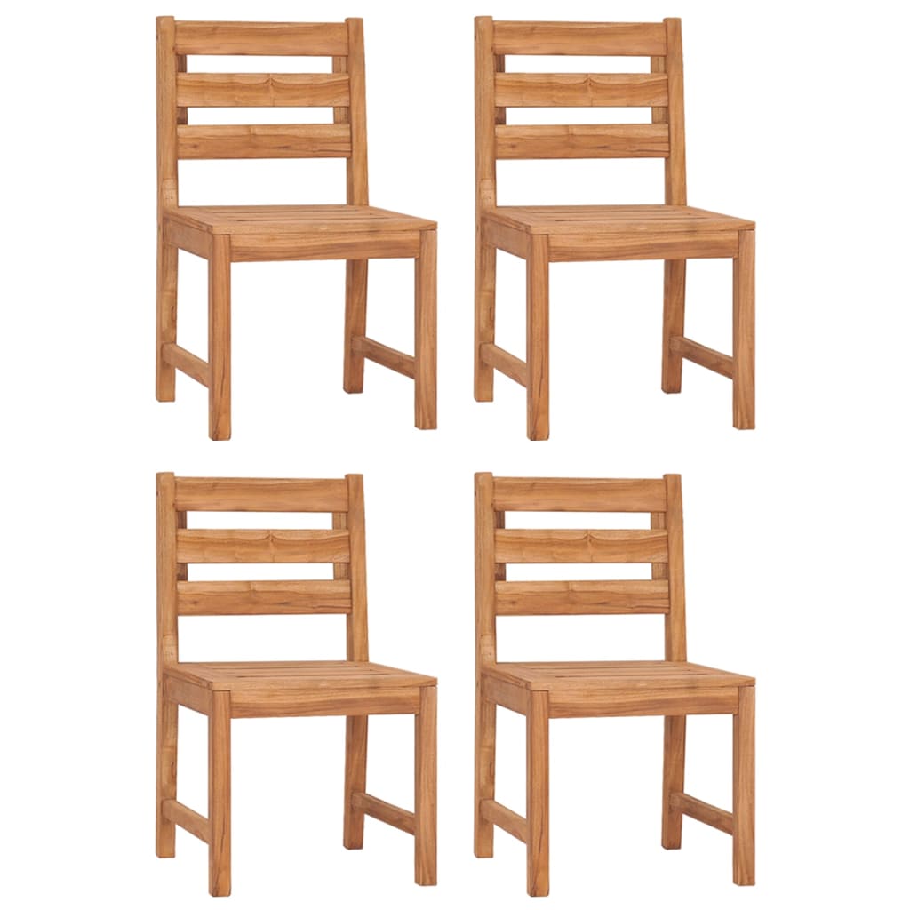 Tuinstoelen 4 st massief teakhout is nu te koop bij PeponiXL, paradijselijk wonen!
