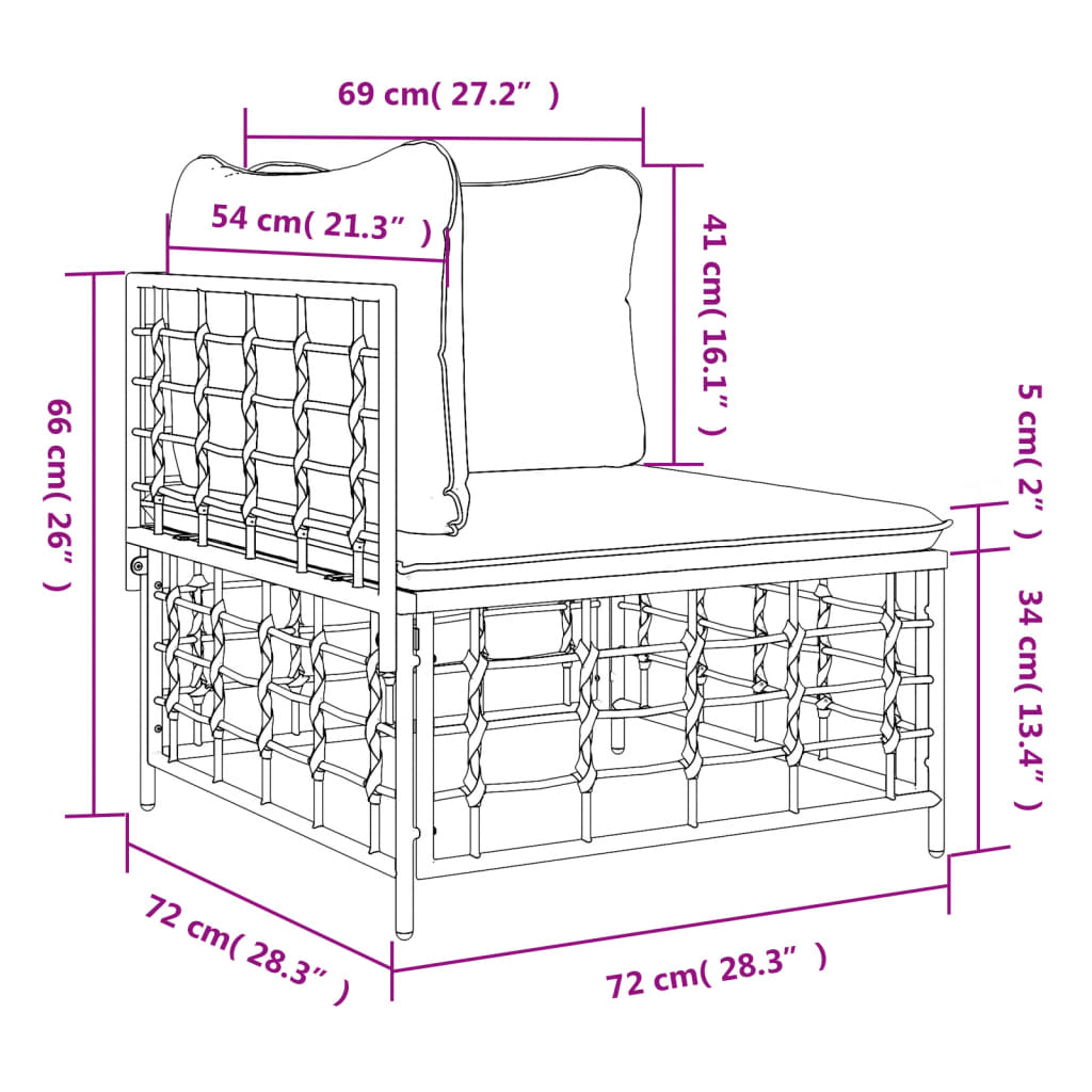 Tuinhoekbank met beige kussens poly rattan is nu te koop bij PeponiXL, paradijselijk wonen!
