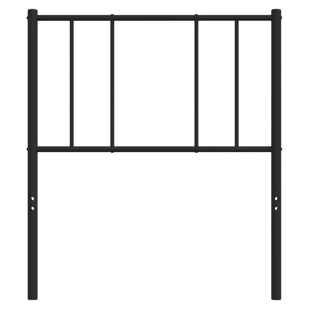 Vervangend hoofdbord metaal zwart 100 cm is nu te koop bij PeponiXL, paradijselijk wonen!