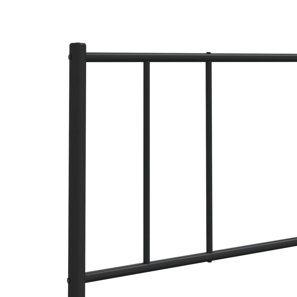 Vervangend hoofdbord metaal zwart 100 cm is nu te koop bij PeponiXL, paradijselijk wonen!