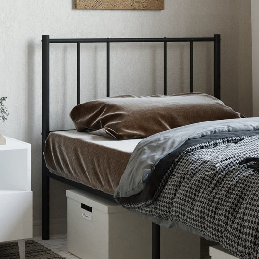 Vervangend hoofdbord metaal zwart 100 cm is nu te koop bij PeponiXL, paradijselijk wonen!