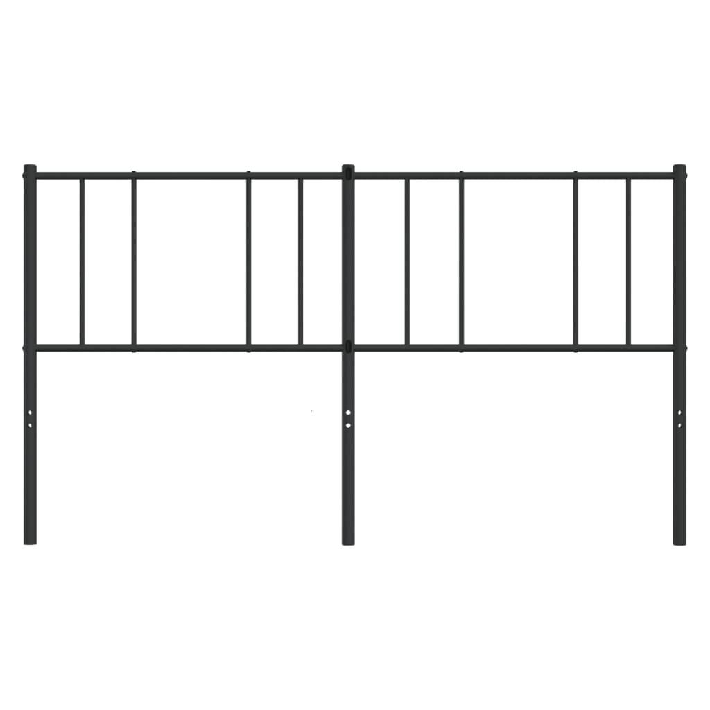Vervangend hoofdbord metaal zwart 200 cm is nu te koop bij PeponiXL, paradijselijk wonen!
