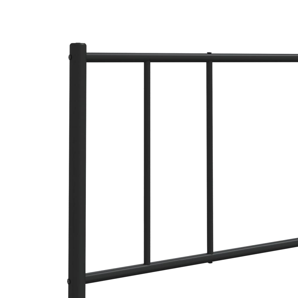 Vervangend hoofdbord metaal zwart 200 cm is nu te koop bij PeponiXL, paradijselijk wonen!