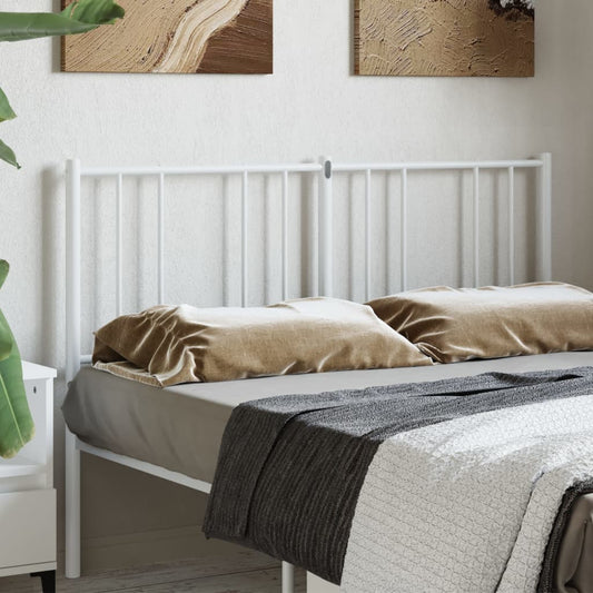 Vervangend hoofdbord metaal wit 120 cm is nu te koop bij PeponiXL, paradijselijk wonen!