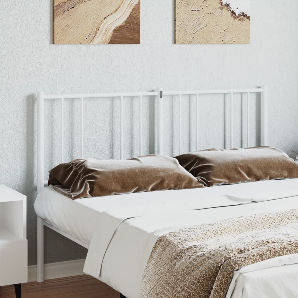 Vervangend hoofdbord metaal wit 160 cm is nu te koop bij PeponiXL, paradijselijk wonen!
