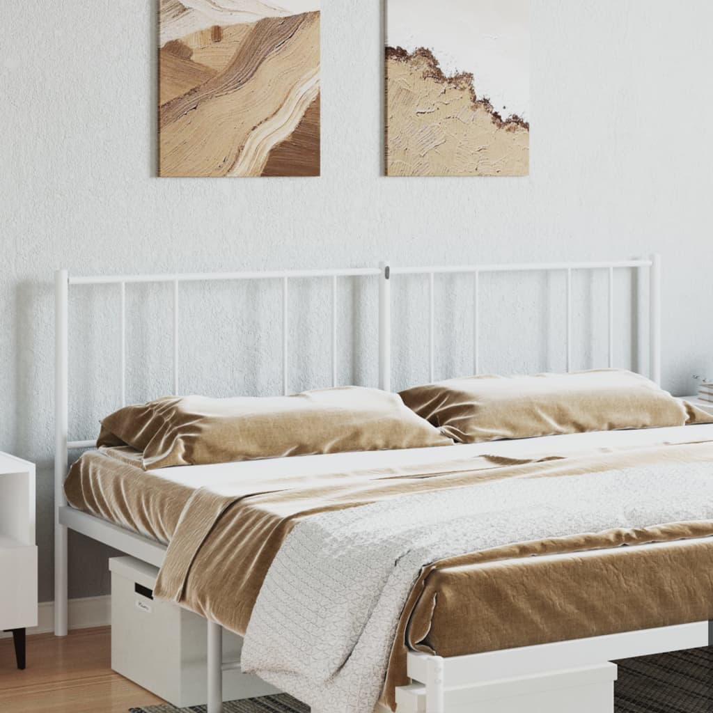 Vervangend hoofdbord metaal wit 193 cm is nu te koop bij PeponiXL, paradijselijk wonen!