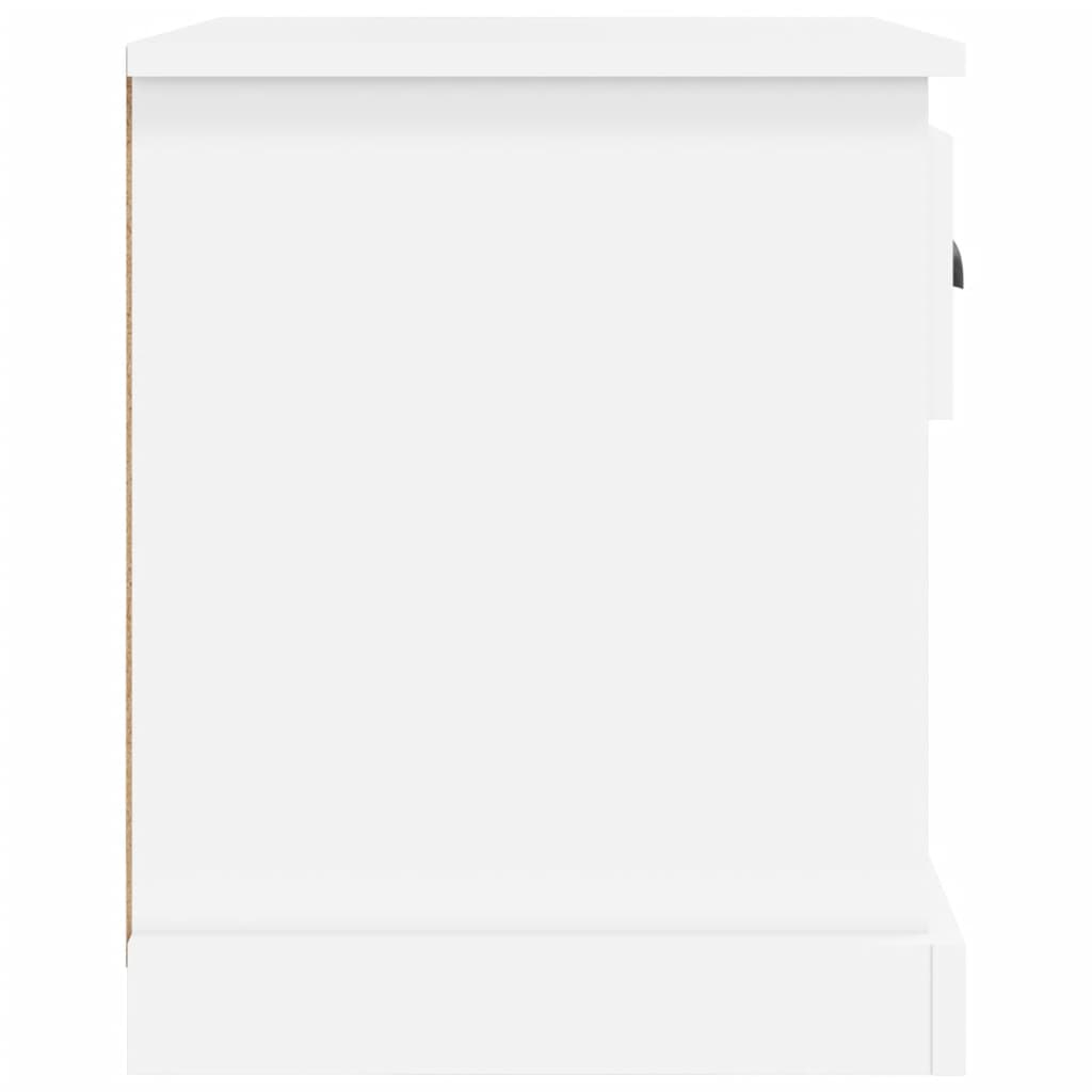 Nachtkastjes 2 st 39x39x47,5 cm bewerkt hout wit is nu te koop bij PeponiXL, paradijselijk wonen!