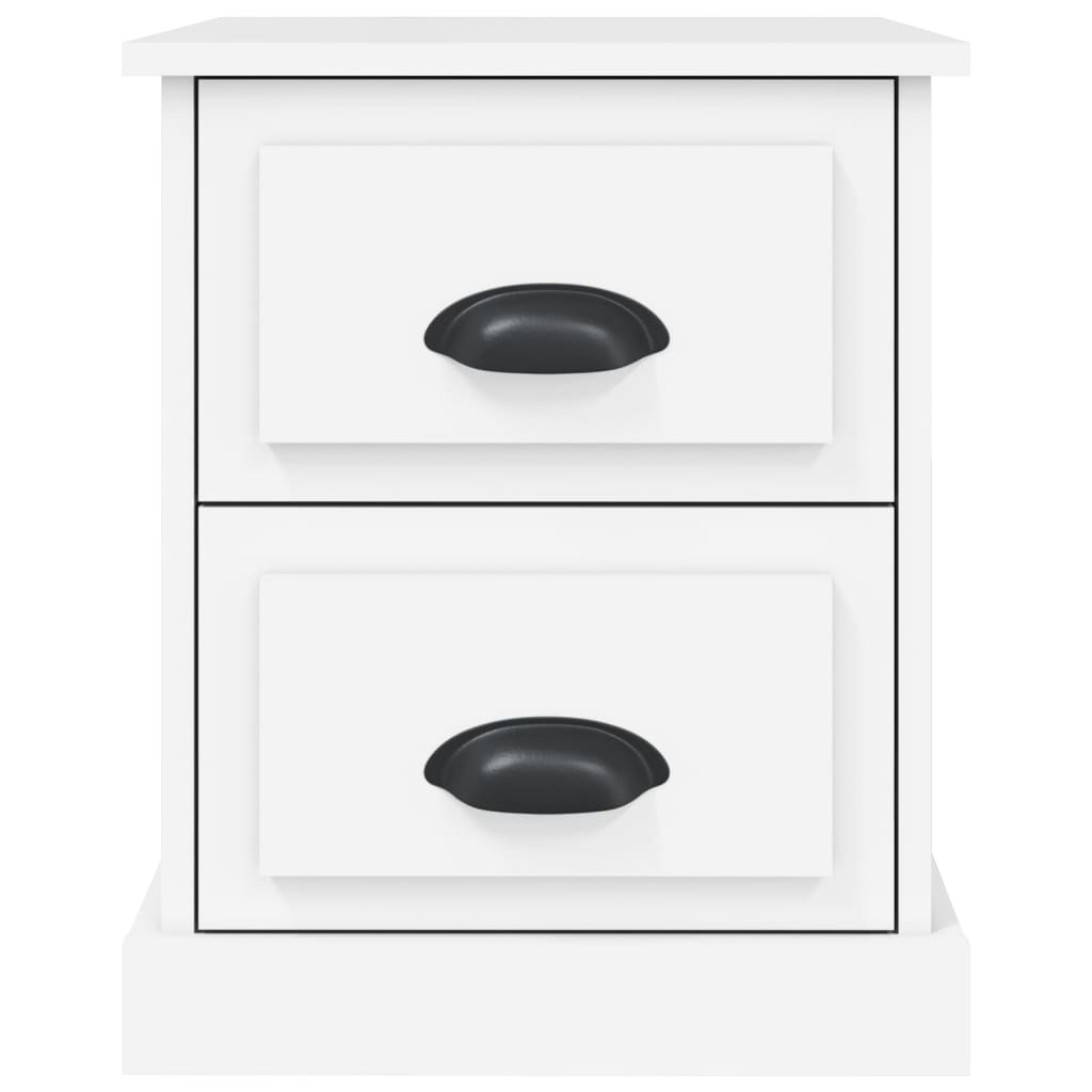 Nachtkastje 39x39x47,5 cm bewerkt hout wit is nu te koop bij PeponiXL, paradijselijk wonen!