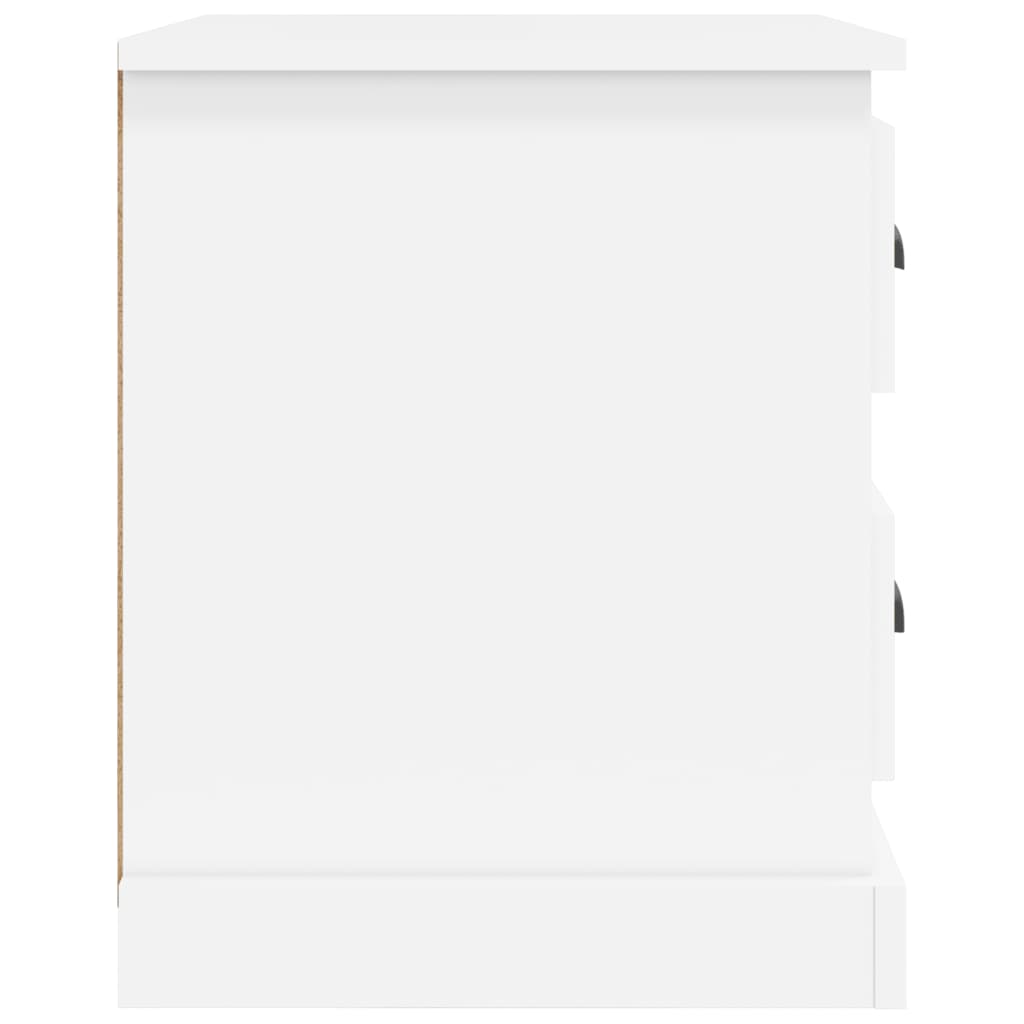 Nachtkastjes 2 st 39x39x47,5 cm bewerkt hout wit is nu te koop bij PeponiXL, paradijselijk wonen!