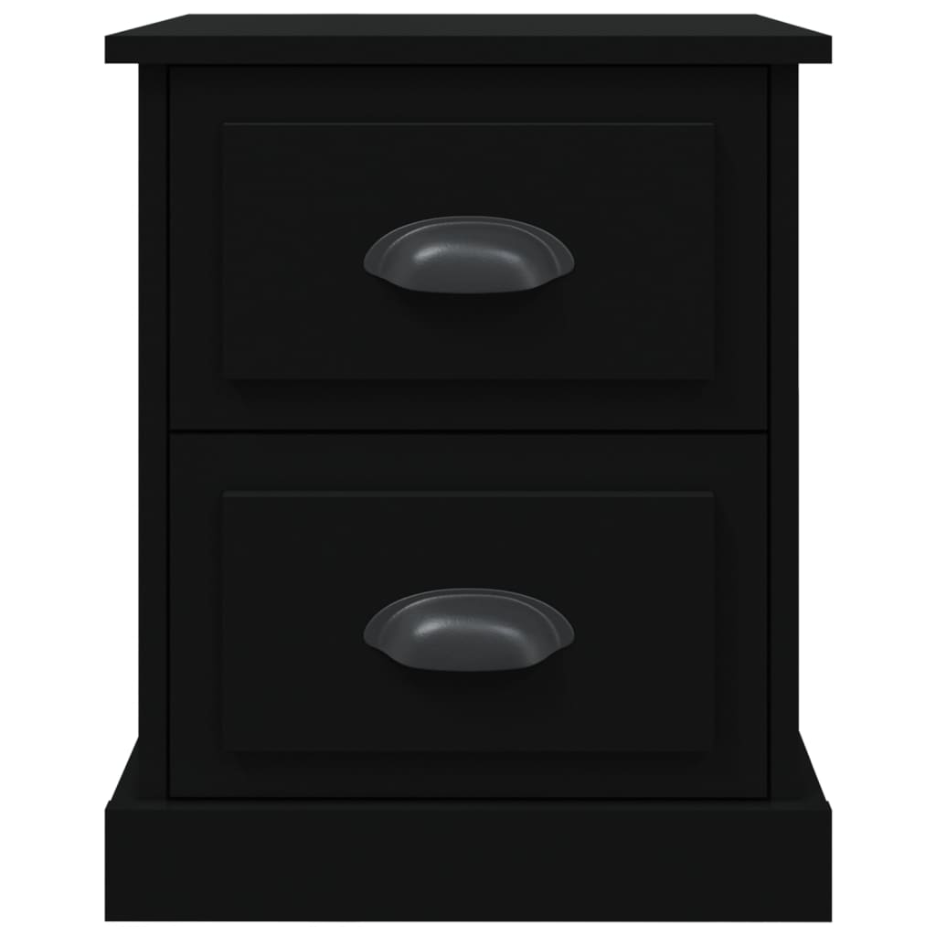 Nachtkastje 39x39x47,5 cm bewerkt hout zwart is nu te koop bij PeponiXL, paradijselijk wonen!