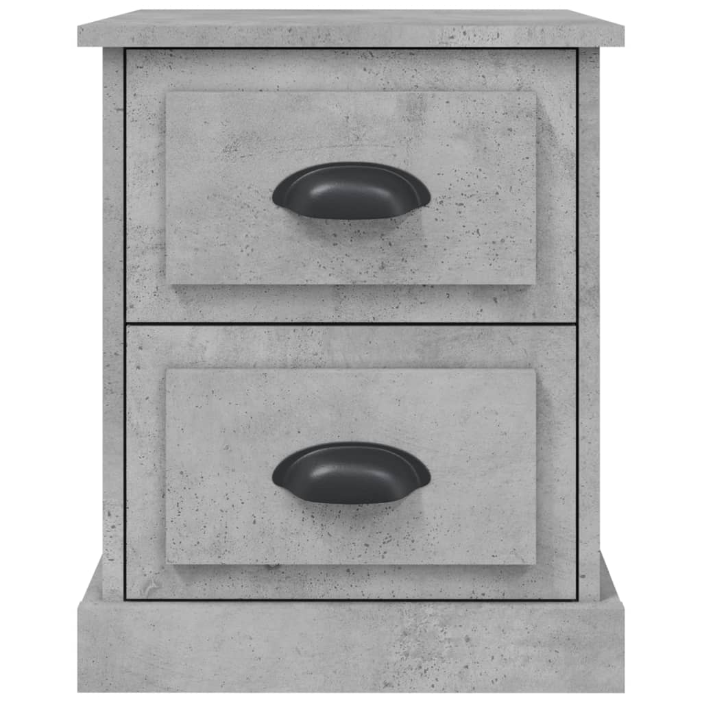 Nachtkastjes 2 st 39x39x47,5 cm bewerkt hout betongrijs is nu te koop bij PeponiXL, paradijselijk wonen!