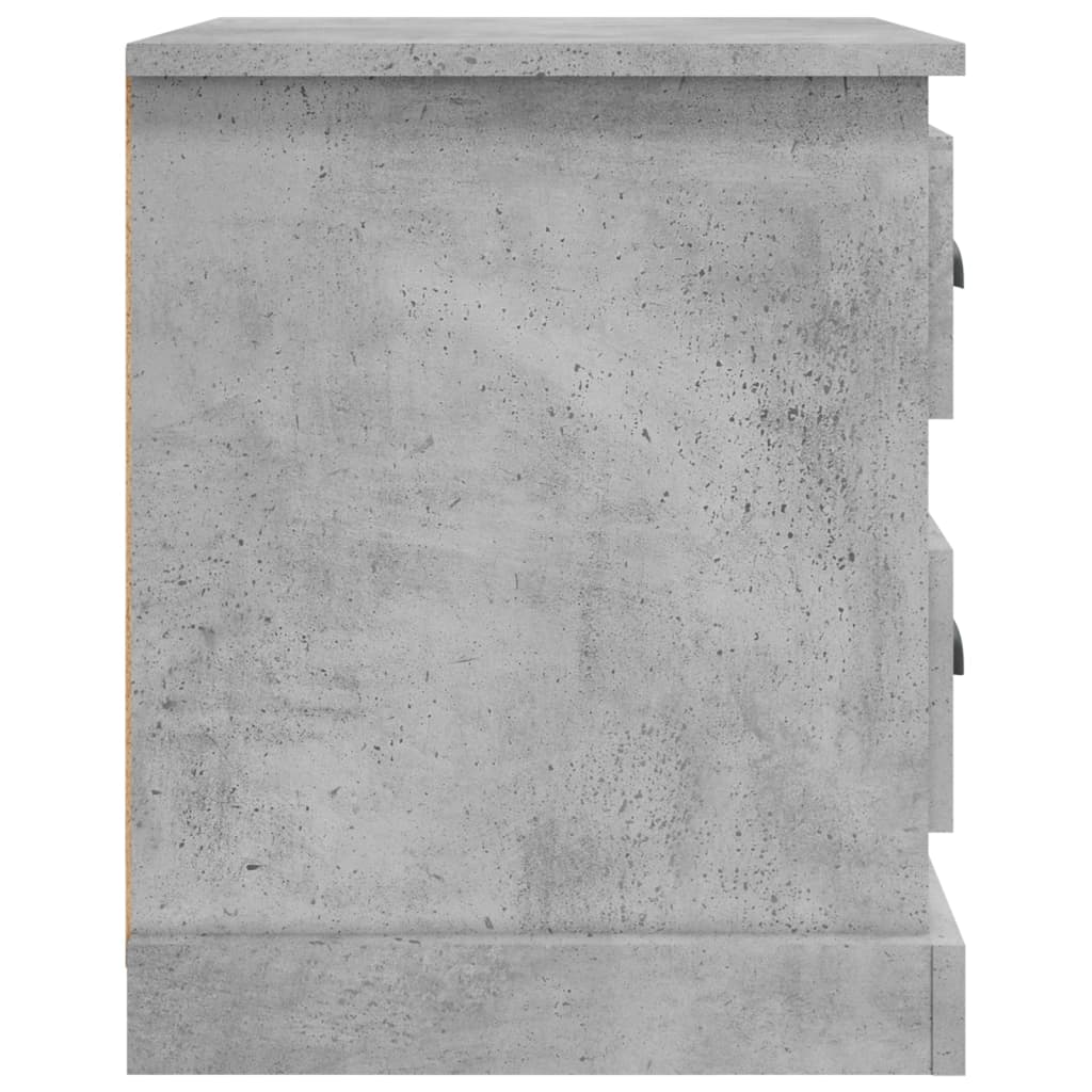 Nachtkastjes 2 st 39x39x47,5 cm bewerkt hout betongrijs is nu te koop bij PeponiXL, paradijselijk wonen!