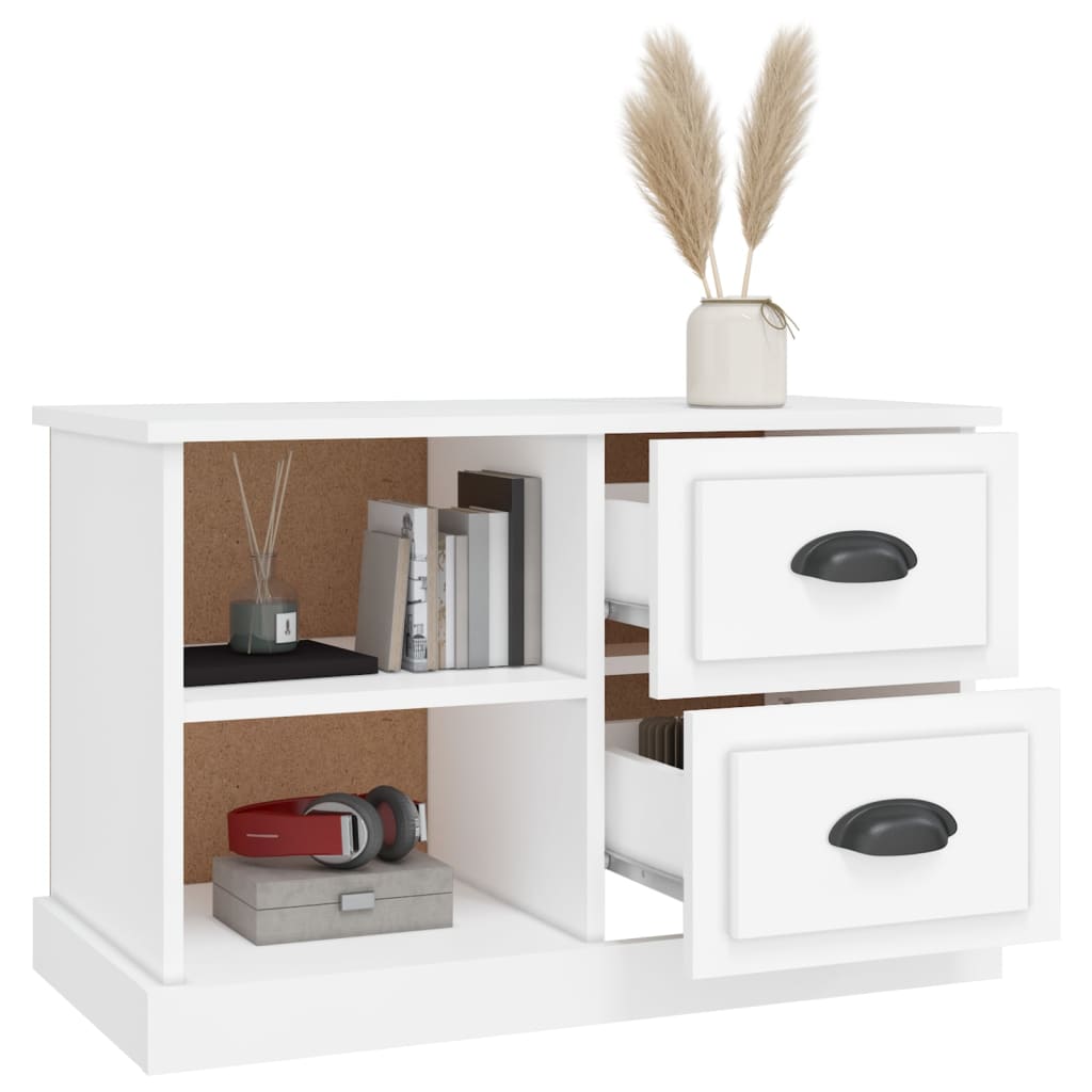 Tv-meubel 73x35,5x47,5 cm bewerkt hout wit is nu te koop bij PeponiXL, paradijselijk wonen!
