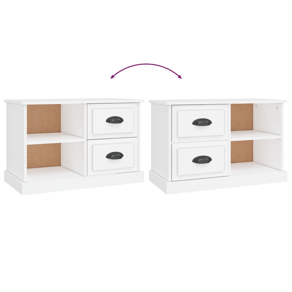 Tv-meubel 73x35,5x47,5 cm bewerkt hout wit is nu te koop bij PeponiXL, paradijselijk wonen!