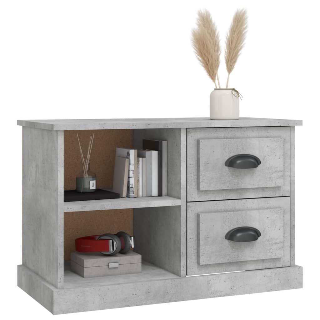 Tv-meubel 73x35,5x47,5 cm bewerkt hout betongrijs is nu te koop bij PeponiXL, paradijselijk wonen!