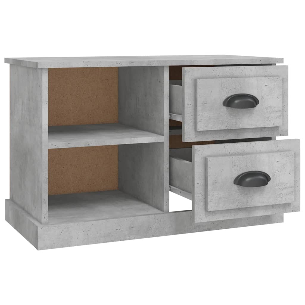 Tv-meubel 73x35,5x47,5 cm bewerkt hout betongrijs is nu te koop bij PeponiXL, paradijselijk wonen!