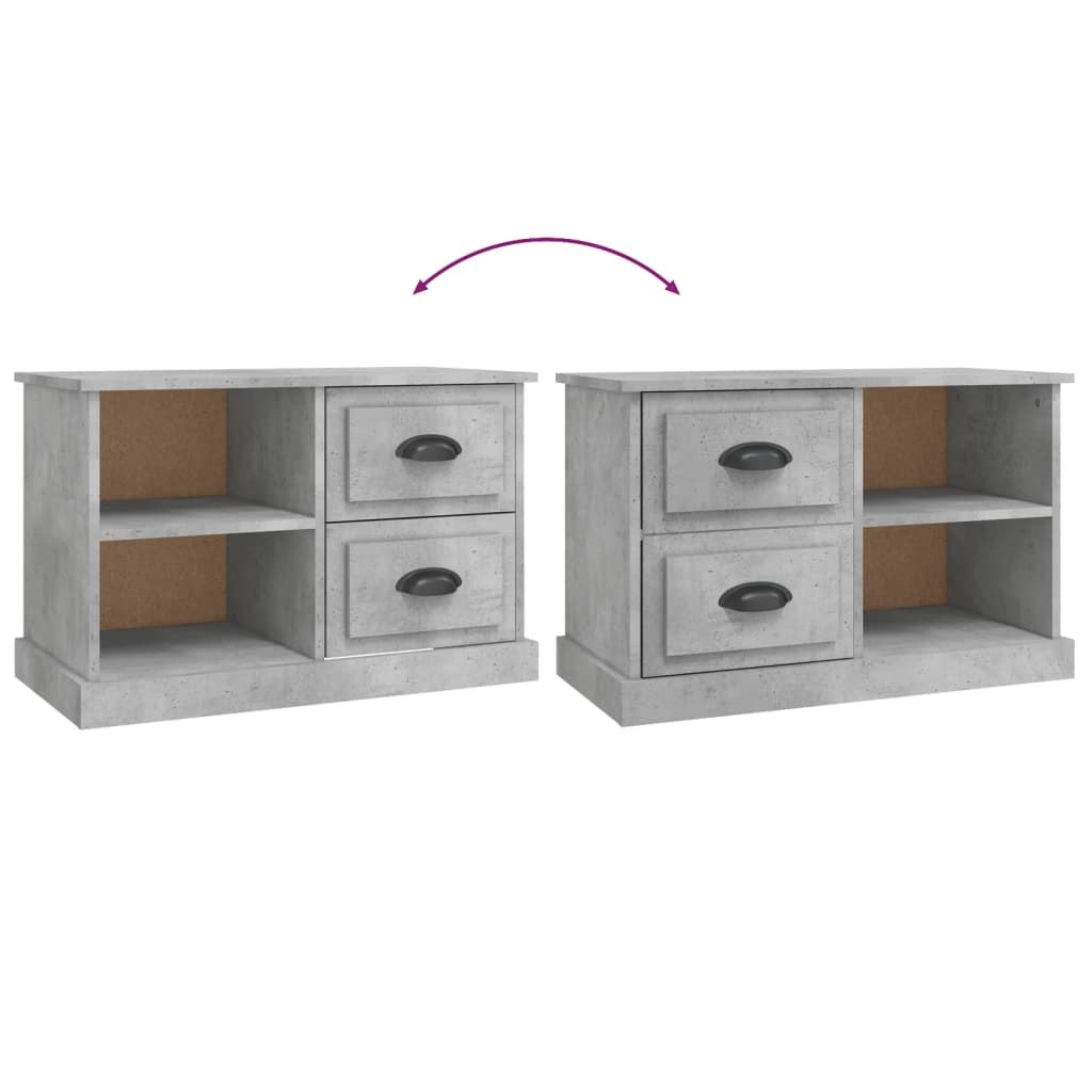 Tv-meubel 73x35,5x47,5 cm bewerkt hout betongrijs is nu te koop bij PeponiXL, paradijselijk wonen!