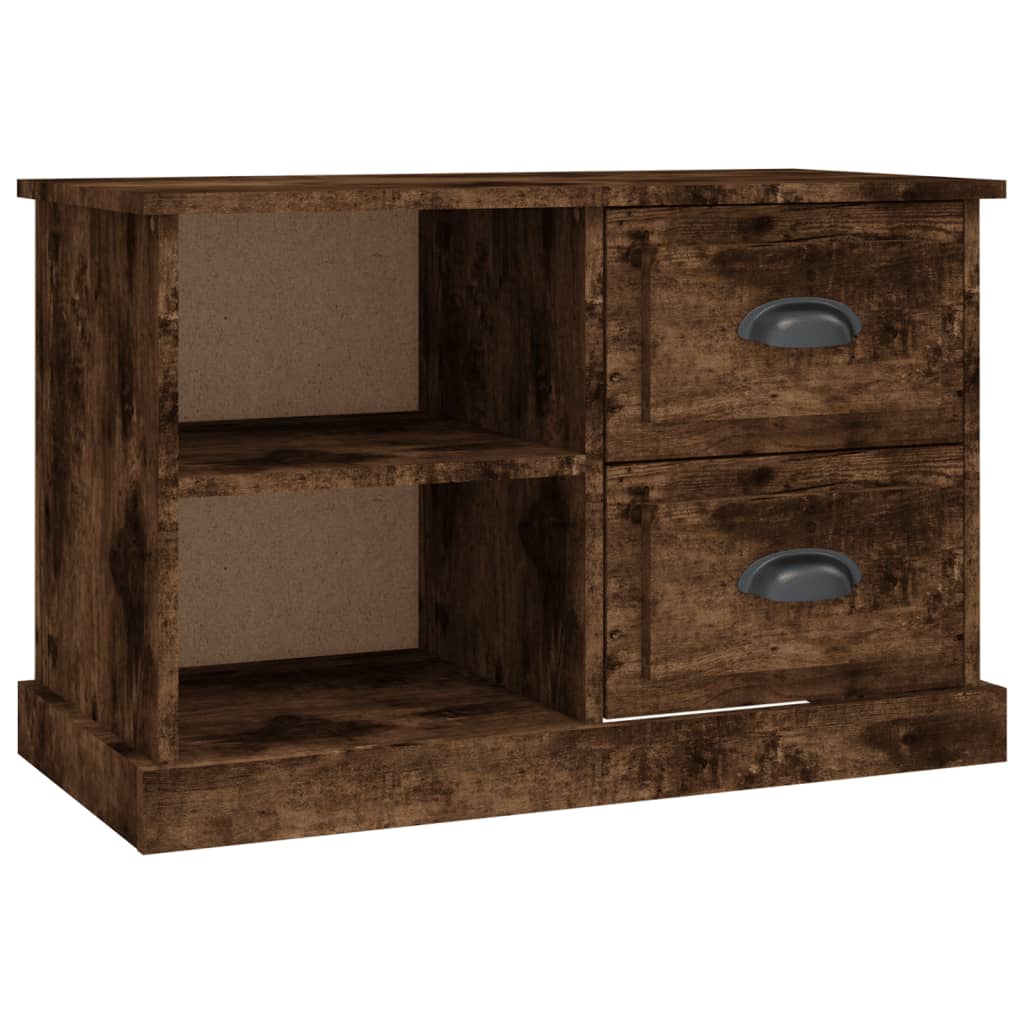 Tv-meubel 73x35,5x47,5 cm bewerkt hout gerookt eikenkleurig is nu te koop bij PeponiXL, paradijselijk wonen!