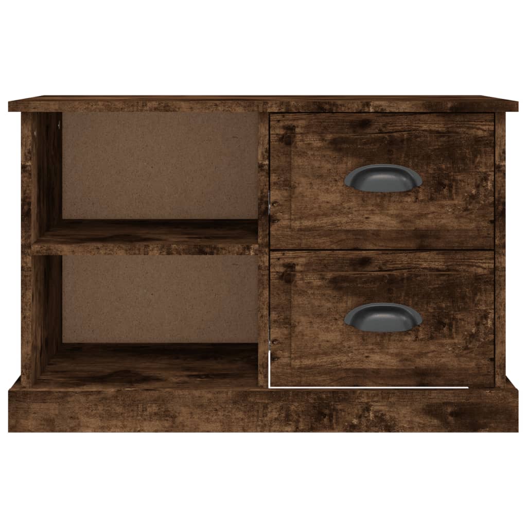 Tv-meubel 73x35,5x47,5 cm bewerkt hout gerookt eikenkleurig is nu te koop bij PeponiXL, paradijselijk wonen!