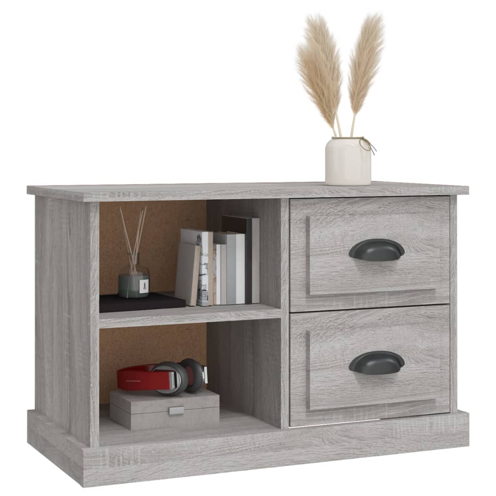 Tv-meubel 73x35,5x47,5 cm bewerkt hout grijs sonoma eikenkleur is nu te koop bij PeponiXL, paradijselijk wonen!