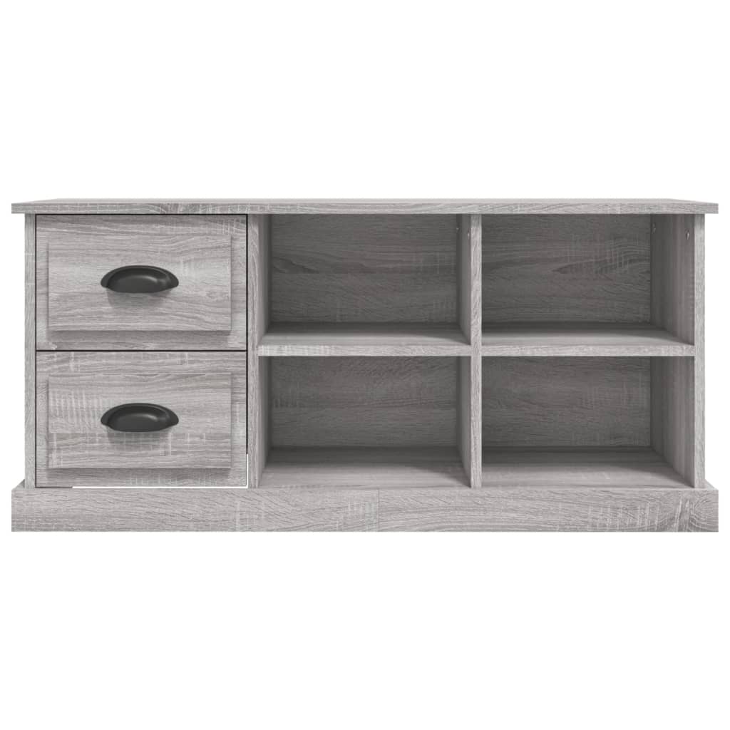 Tv-meubel 102x35,5x47,5 cm bewerkt hout grijs sonoma eikenkleur is nu te koop bij PeponiXL, paradijselijk wonen!