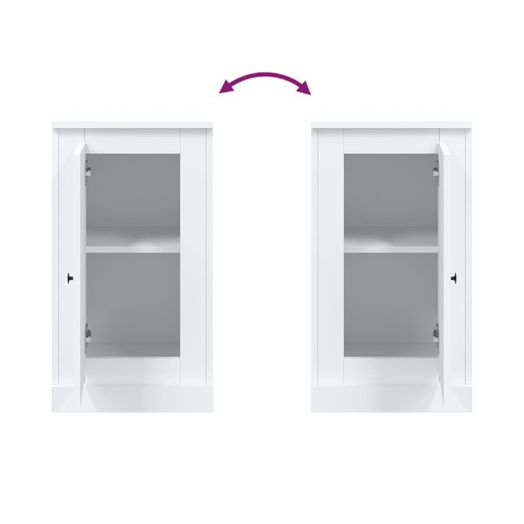 Dressoir 37,5x35,5x67,5 cm bewerkt hout wit is nu te koop bij PeponiXL, paradijselijk wonen!