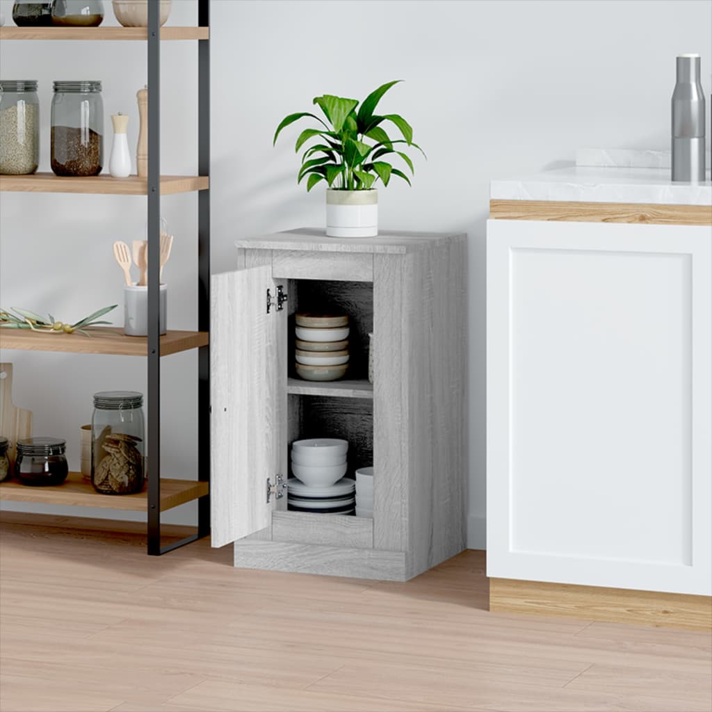 Dressoir 37,5x35,5x67,5 cm bewerkt hout grijs sonoma eikenkleur is nu te koop bij PeponiXL, paradijselijk wonen!