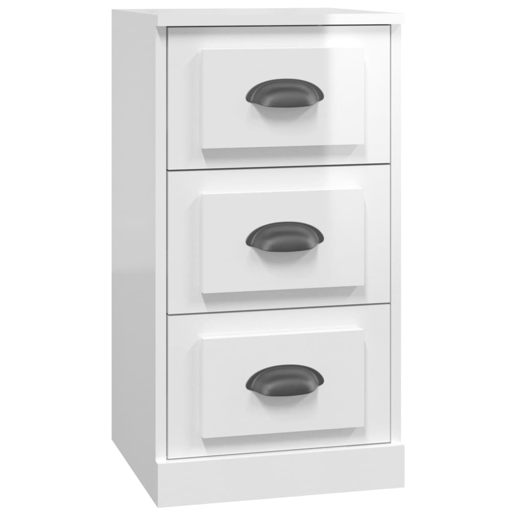 Dressoir 36x35,5x67,5 cm bewerkt hout hoogglans wit is nu te koop bij PeponiXL, paradijselijk wonen!