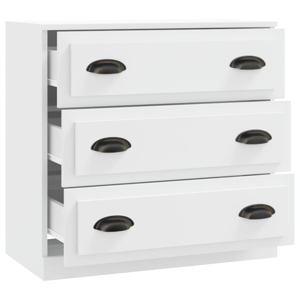 Dressoir 70x35,5x67,5 cm bewerkt hout wit is nu te koop bij PeponiXL, paradijselijk wonen!