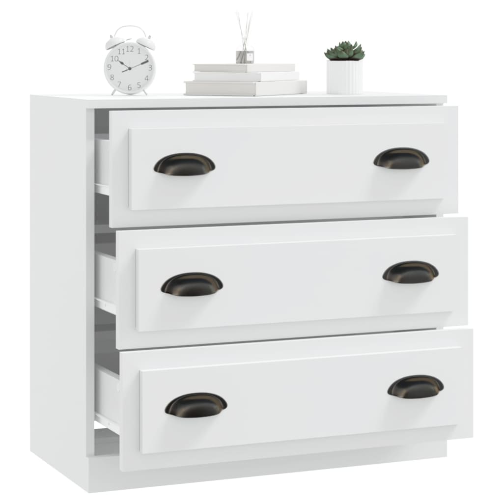 Dressoir 70x35,5x67,5 cm bewerkt hout wit is nu te koop bij PeponiXL, paradijselijk wonen!