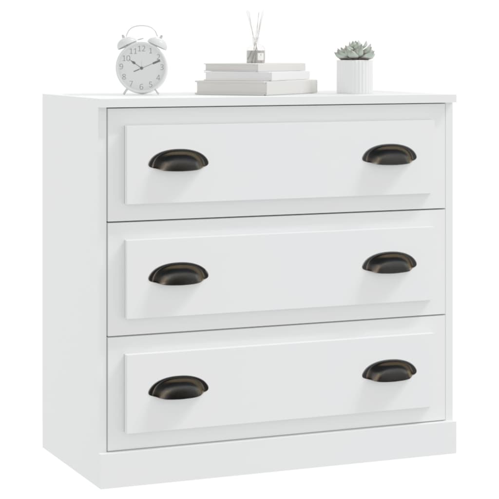 Dressoir 70x35,5x67,5 cm bewerkt hout wit is nu te koop bij PeponiXL, paradijselijk wonen!