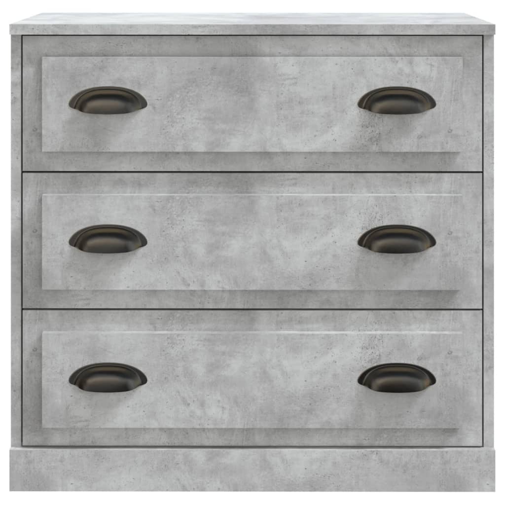 Dressoir 70x35,5x67,5 cm bewerkt hout betongrijs is nu te koop bij PeponiXL, paradijselijk wonen!