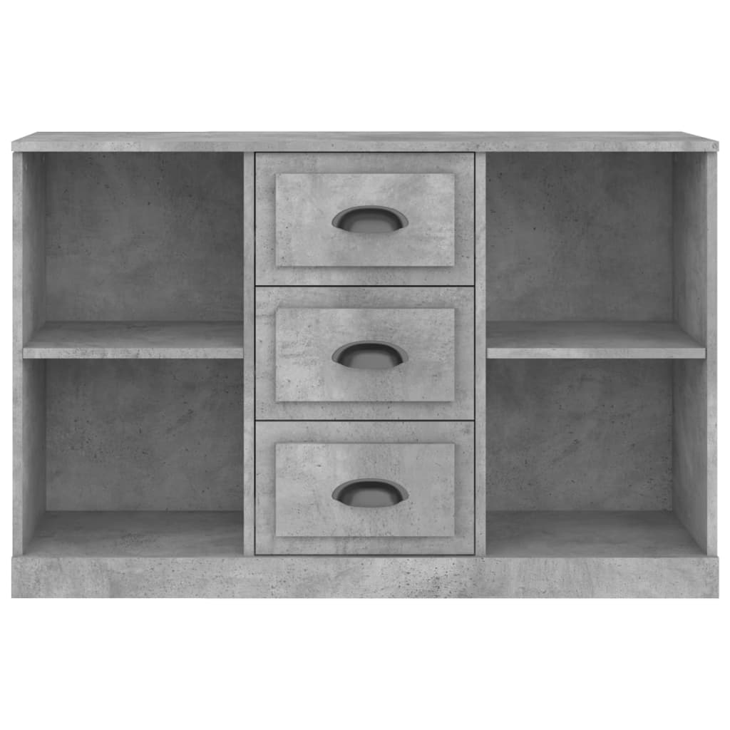 Dressoir 104,5x35,5x67,5 cm bewerkt hout betongrijs is nu te koop bij PeponiXL, paradijselijk wonen!