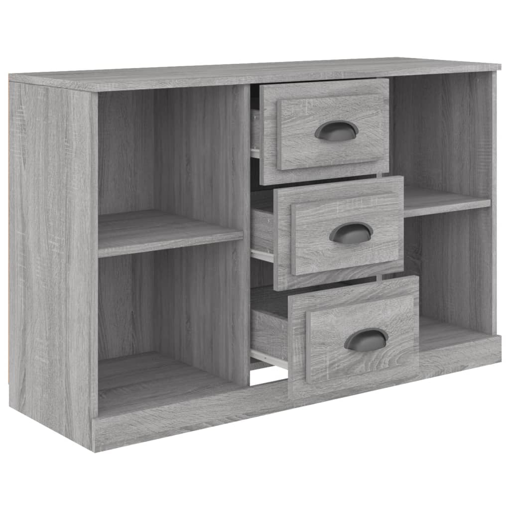 Dressoir 104,5x35,5x67,5 cm bewerkt hout sonoma grijs is nu te koop bij PeponiXL, paradijselijk wonen!