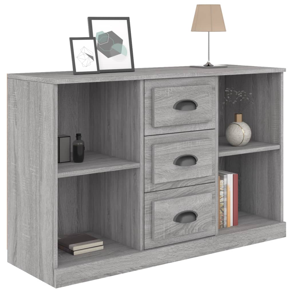 Dressoir 104,5x35,5x67,5 cm bewerkt hout sonoma grijs is nu te koop bij PeponiXL, paradijselijk wonen!