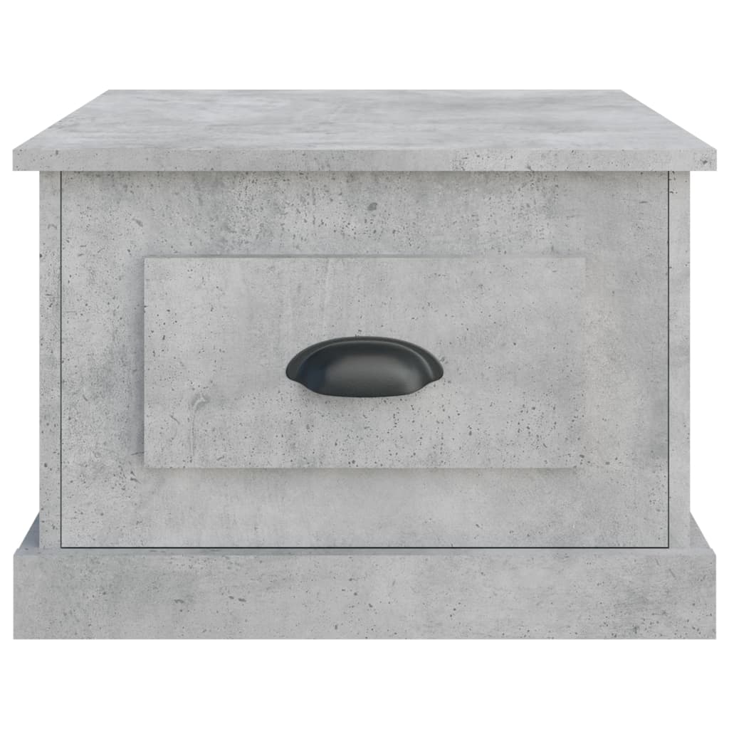 Salontafel 50x50x35 cm bewerkt hout betongrijs is nu te koop bij PeponiXL, paradijselijk wonen!