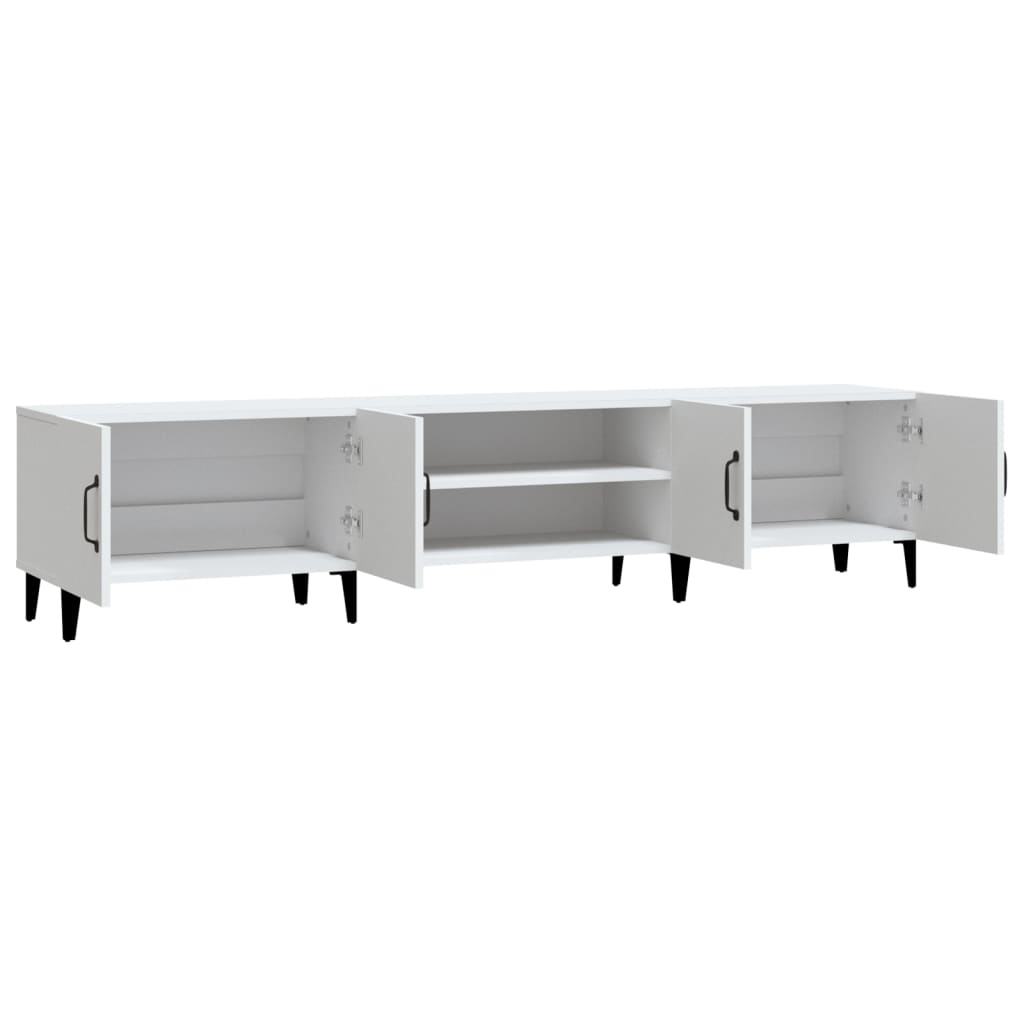 Tv-meubel wit 180x31,5x40 cm bewerkt hout is nu te koop bij PeponiXL, paradijselijk wonen!