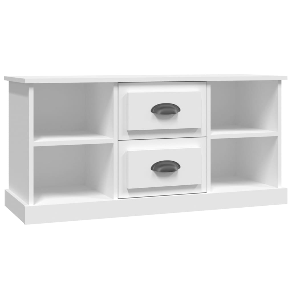 Tv-meubel 99,5x35,5x48 cm bewerkt hout wit is nu te koop bij PeponiXL, paradijselijk wonen!
